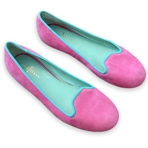 Cole Haan x Nike Air Pink and Green Morgan Ballet Loafer Flats